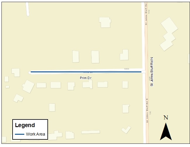 Prim Drive Water Project Map